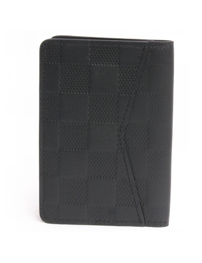Organizer de poche  LOUIS VUITTON en cuir damier infini noir