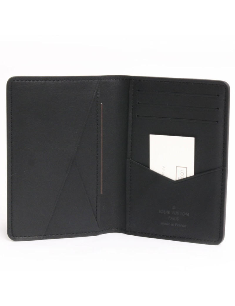 Organizer de poche  LOUIS VUITTON en cuir damier infini noir