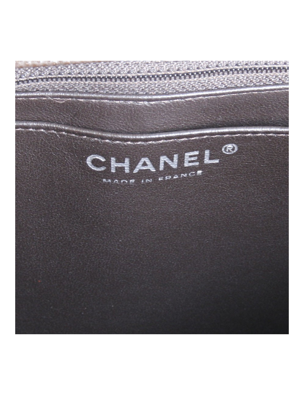 Maxi Jumbo CHANEL caviar Brown jewelry leather bag money