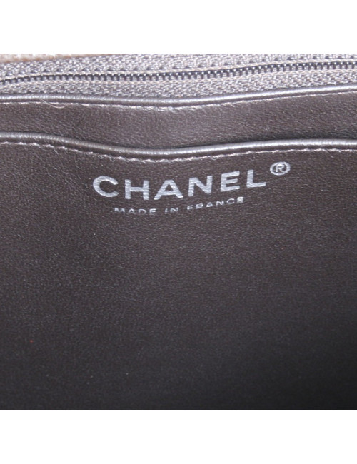 Maxi Jumbo CHANEL caviar Brown jewelry leather bag money