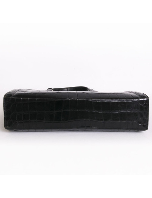 "Pullman" vintage black alligator HERMES bag