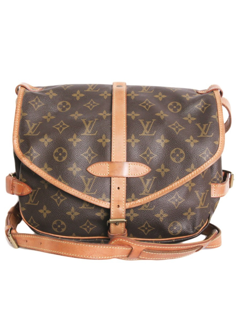 Sac "Saumur" LOUIS VUITTON toile enduite monogram LV