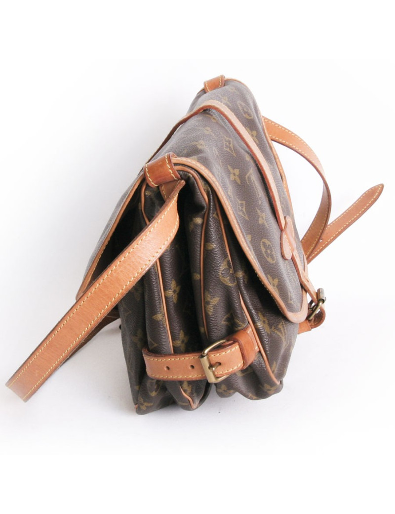 Sac "Saumur" LOUIS VUITTON toile enduite monogram LV