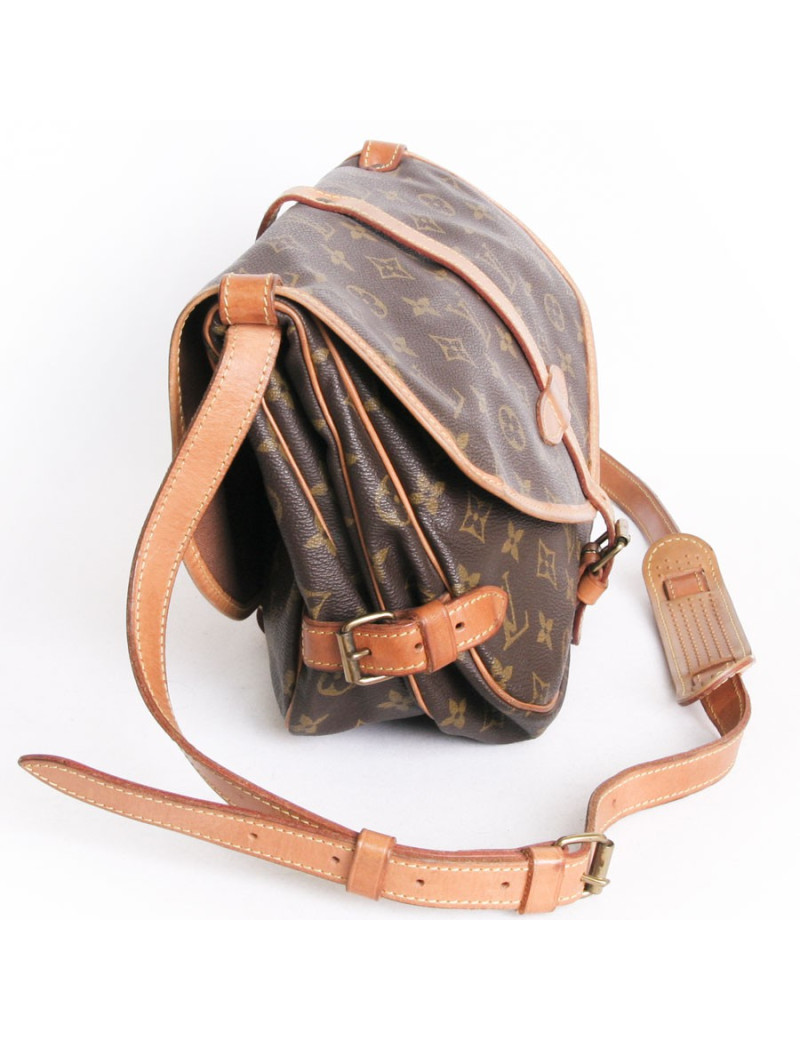"Saumur" LOUIS VUITTON monogram LV coated canvas bag