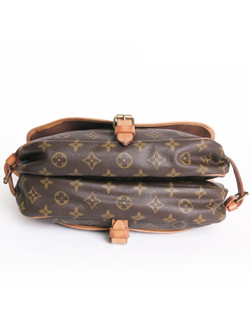 Sac "Saumur" LOUIS VUITTON toile enduite monogram LV