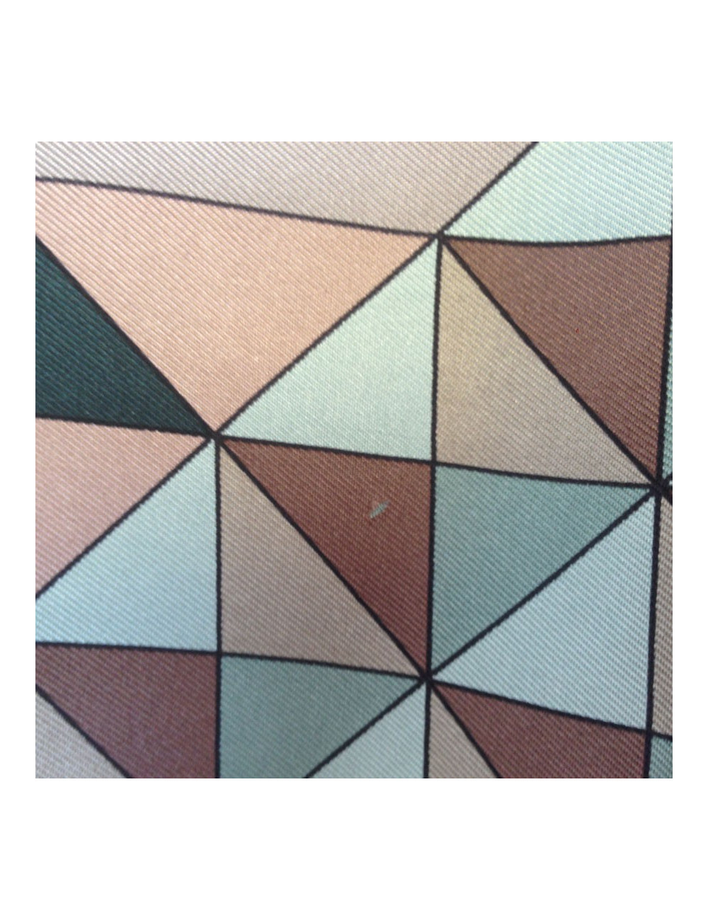 Grand carré HERMES "Psyché" en soie étoupe