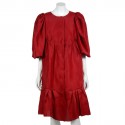 Dress coat LANVIN t 36 red silk
