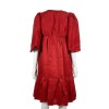 Dress coat LANVIN t 36 red silk