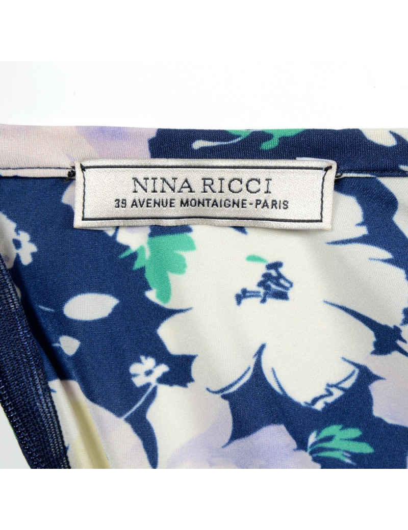 Top with belt NINA RICCI flowers T38