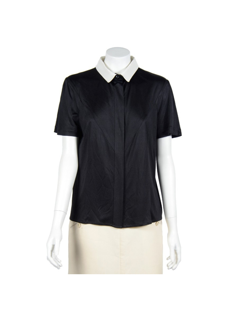 Blouse CHANEL t 42 en soie noire