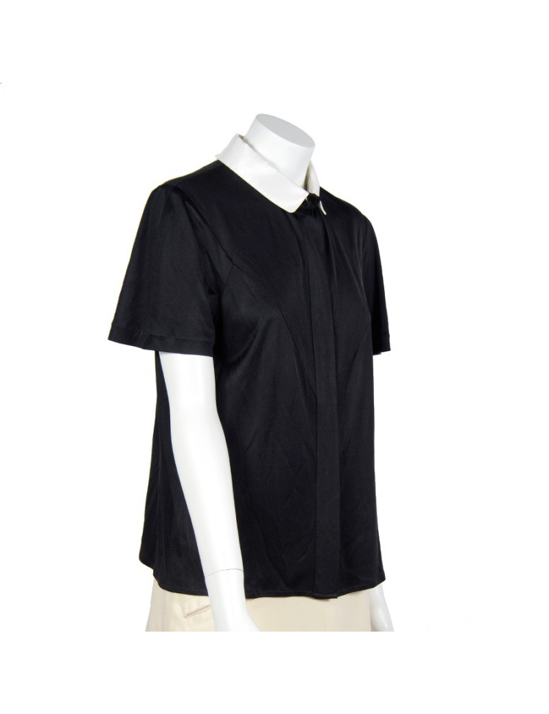 Blouse black silk CHANEL T 42