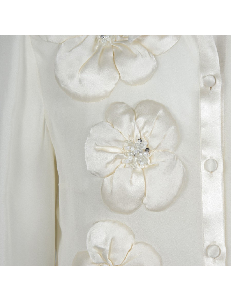 Blouse VALENTINO ivory silk T40