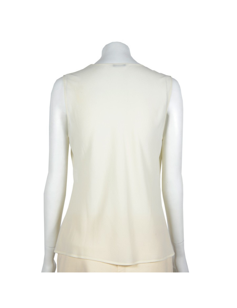 Top CHANEL  en soie naturelle