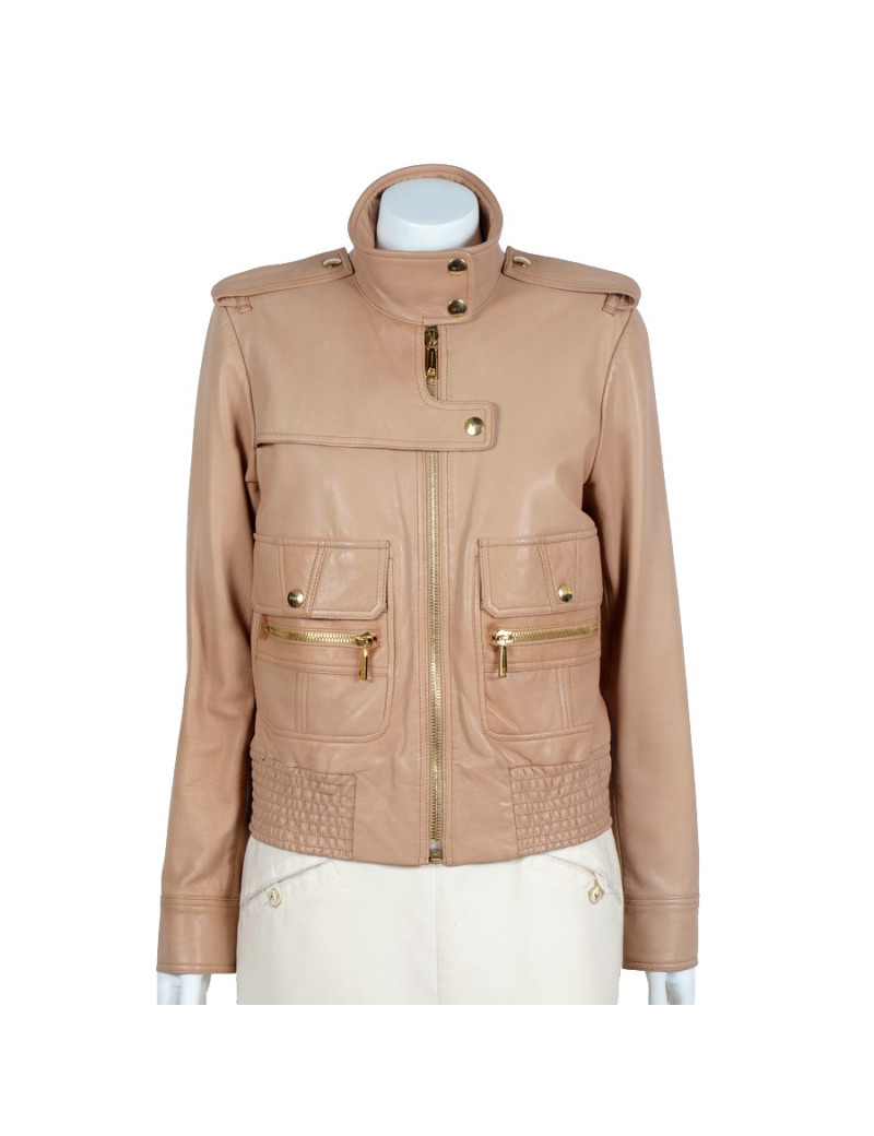 Veste T40 BUI par  BARBARA BUI cuir beige