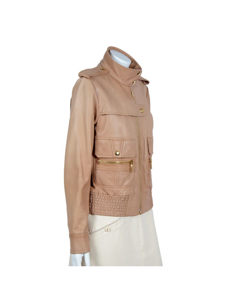 Veste T40 BUI par  BARBARA BUI cuir beige