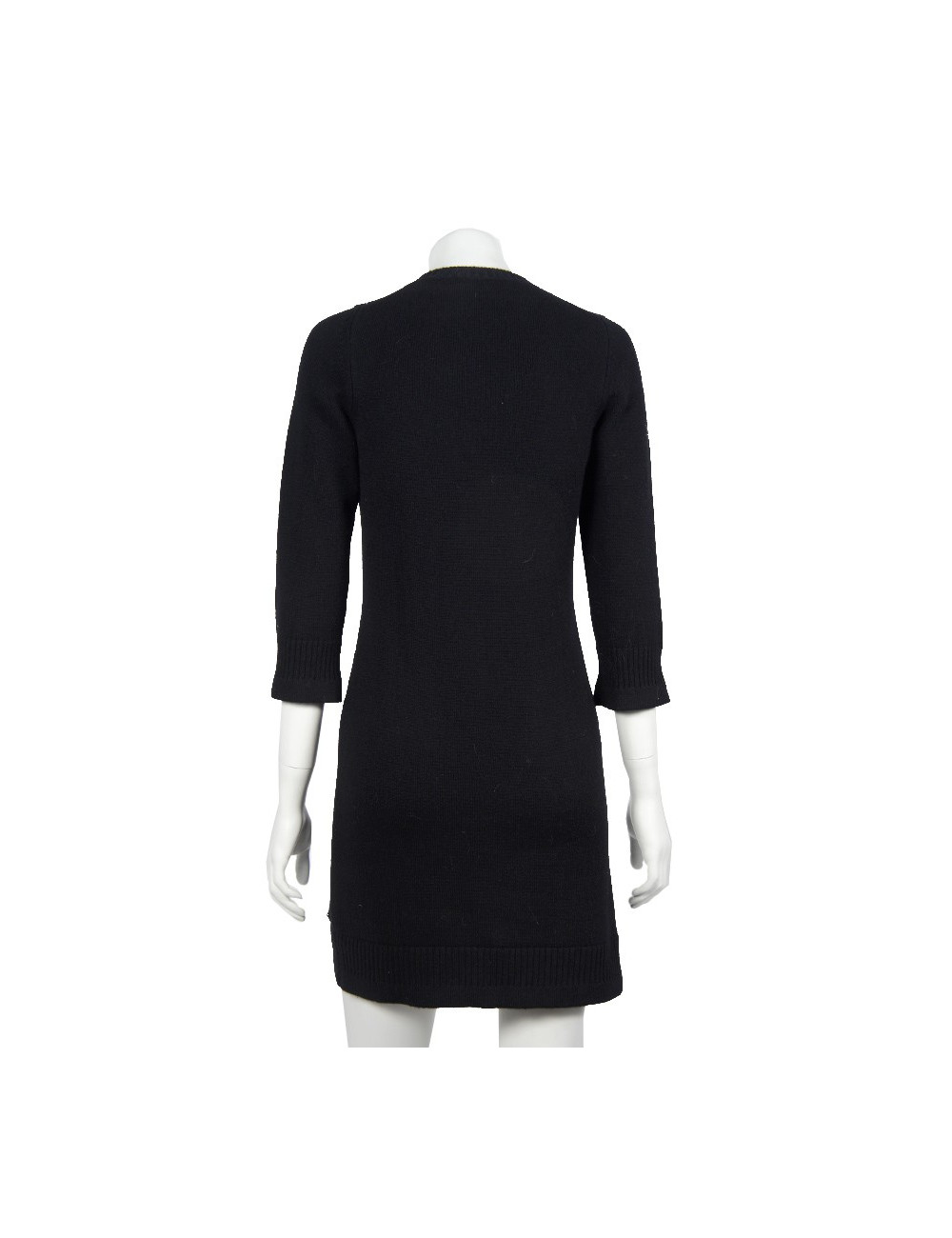 Dress CHANEL black cashmere T 36