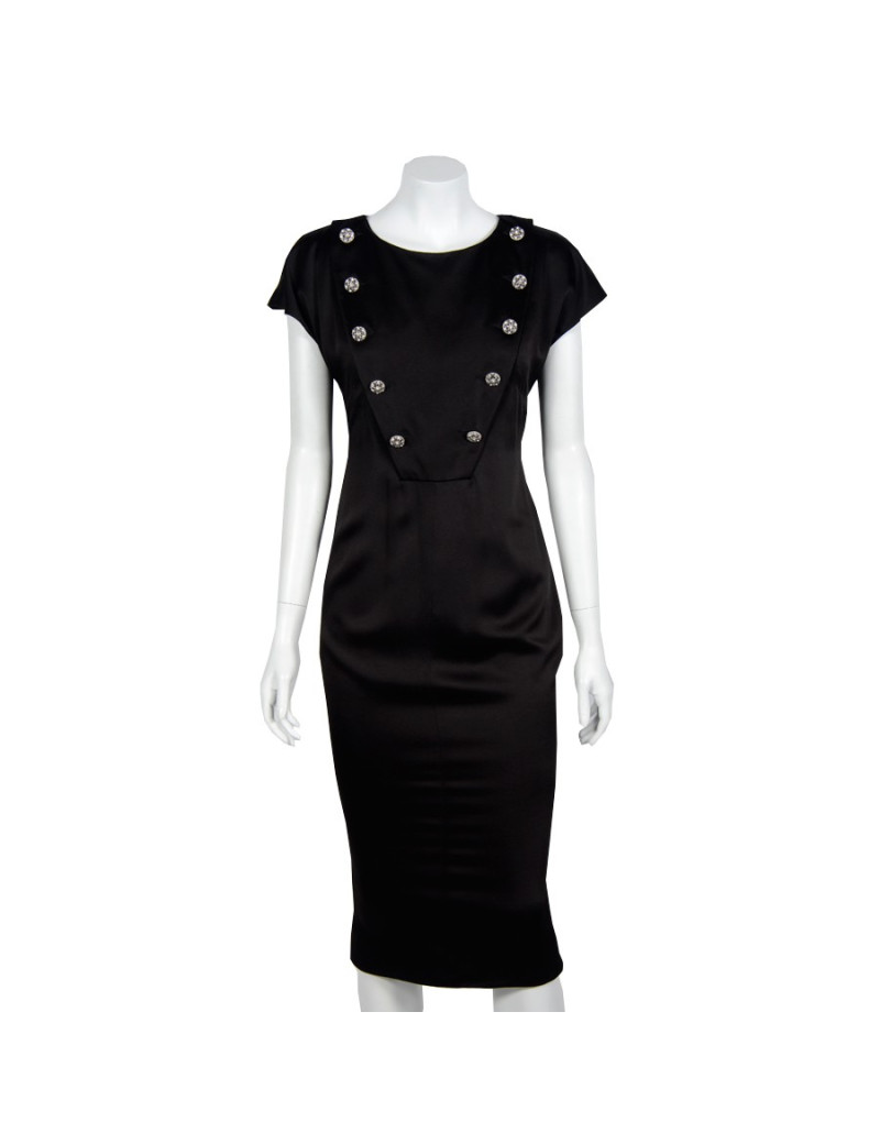 Robe CHANEL T  soie noire