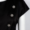 T38 black silk CHANEL dress