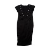 T38 black silk CHANEL dress