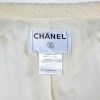 CHANEL jacket beige tweed and gold chain T36