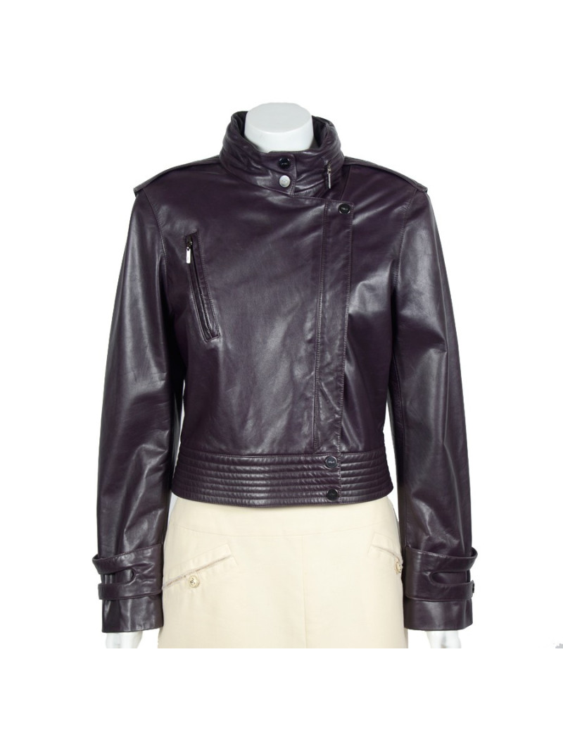 Blouson BARBARA BUI cuir violet
