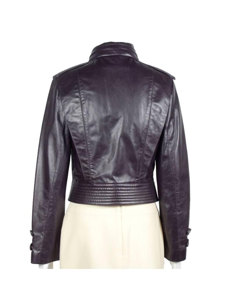 Blouson BARBARA BUI cuir violet
