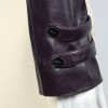 BARBARA BUI purple leather jacket