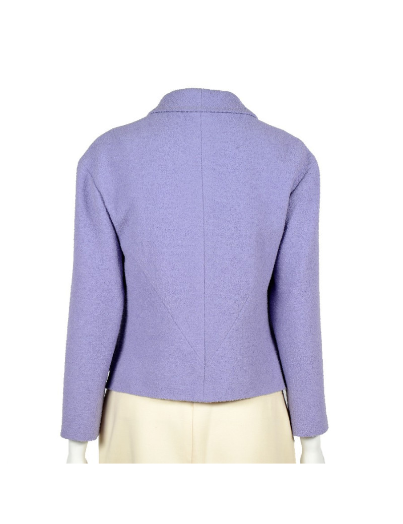 CHANEL jacket in purple wool size 42fr