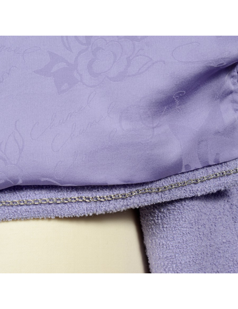 CHANEL jacket in purple wool size 42fr