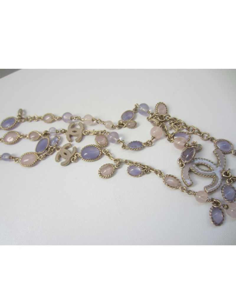 Sautoir triple rangs CHANEL