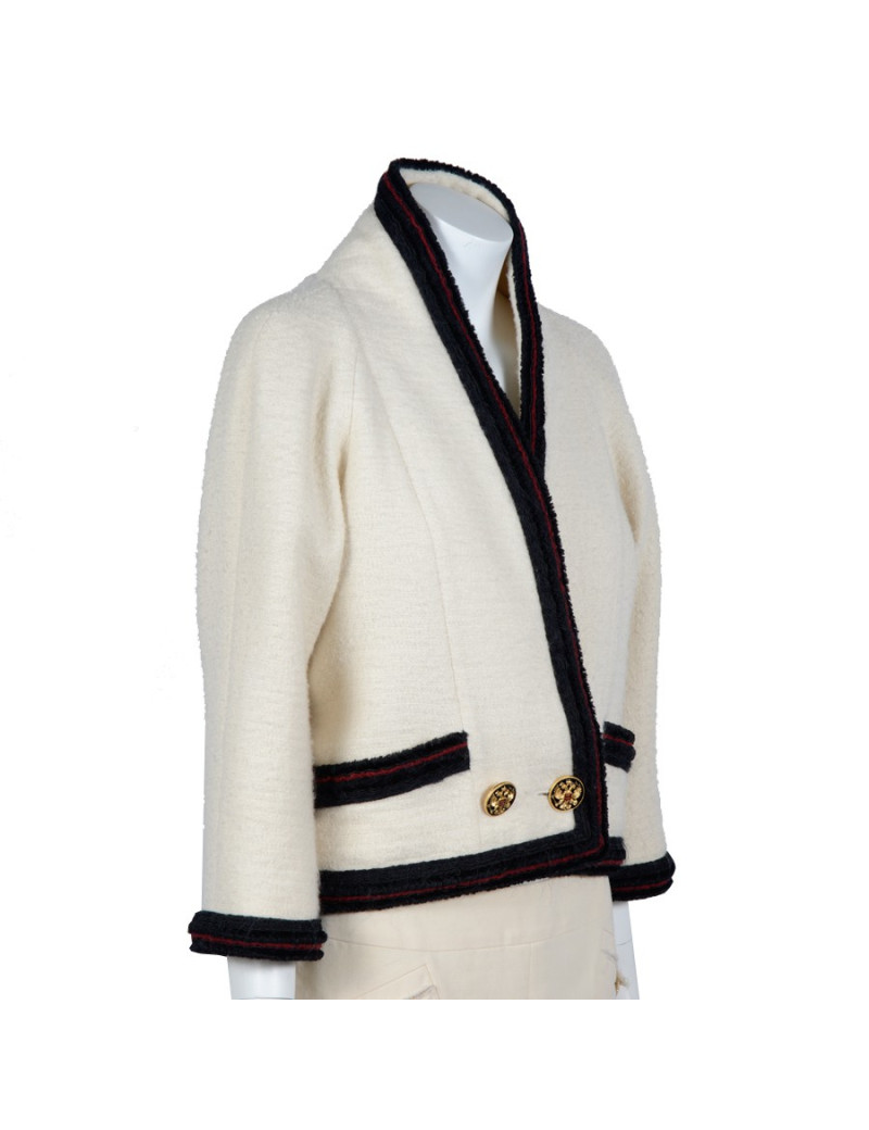 Ivory jacket CHANEL T 36 "Paris-Moscow"