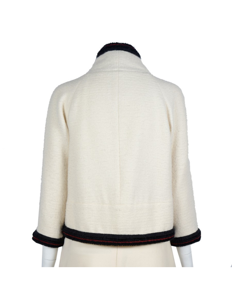 Ivory jacket CHANEL T 36 "Paris-Moscow"