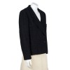 CHANEL T 44en black tweed jacket