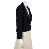 CHANEL Tuxedo black short jacket in wool T 40