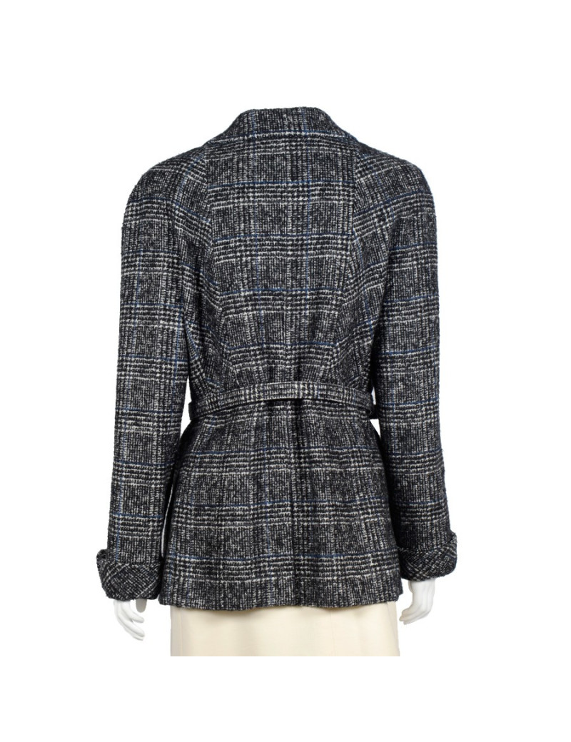 CHANEL jacket wool grey T 46