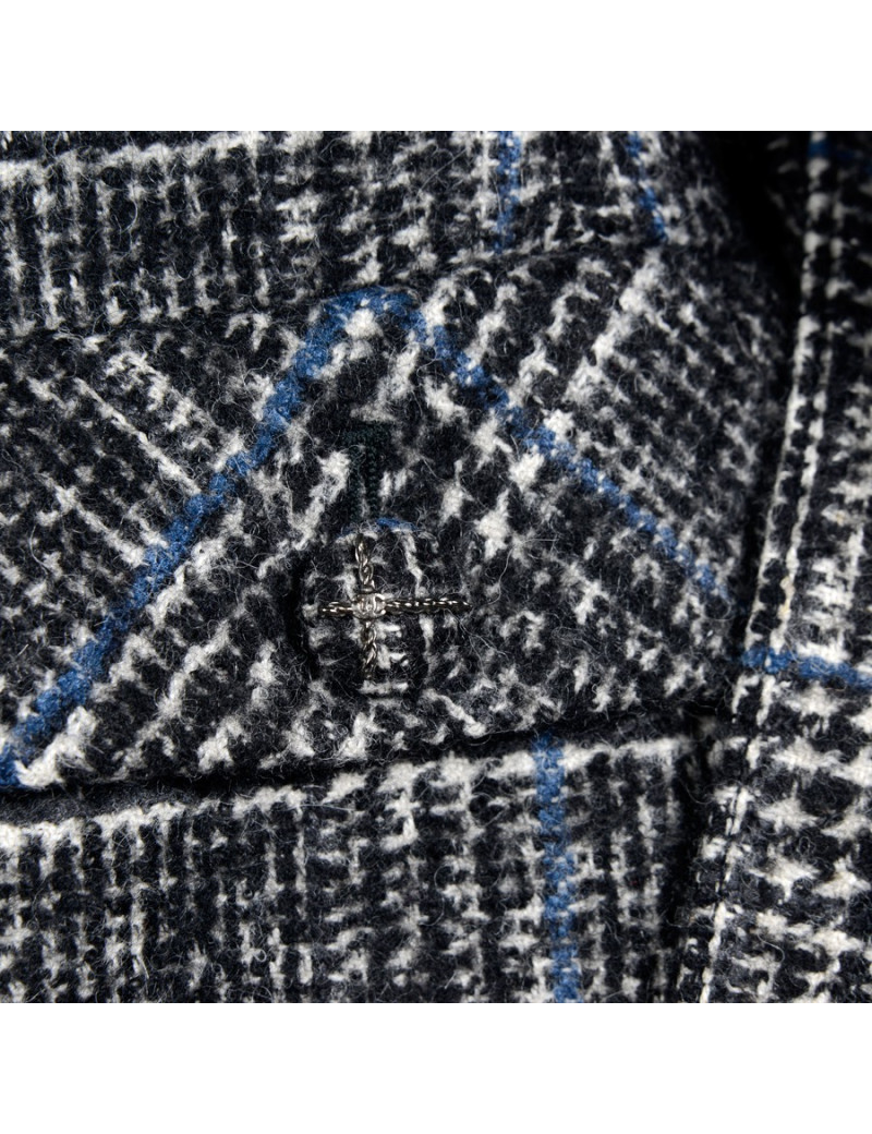 CHANEL jacket wool grey T 46