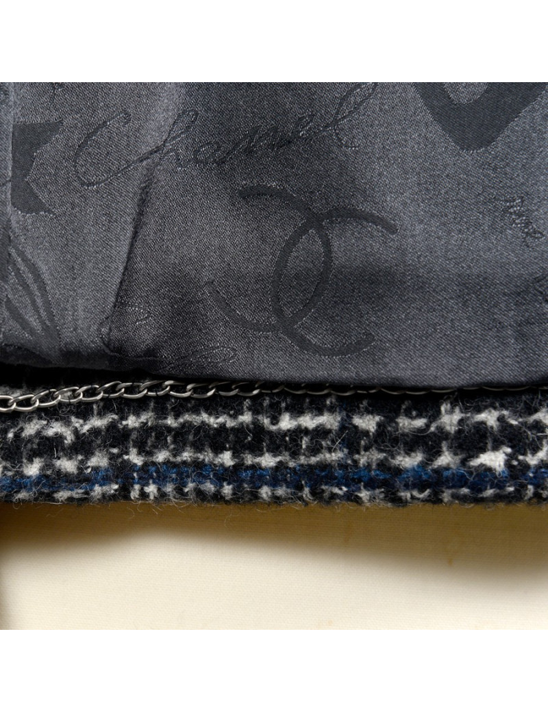 Veste CHANEL laine grise T46