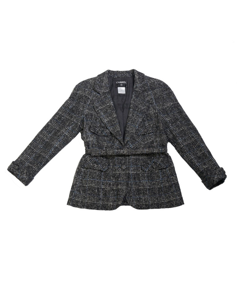 Veste CHANEL laine grise T46