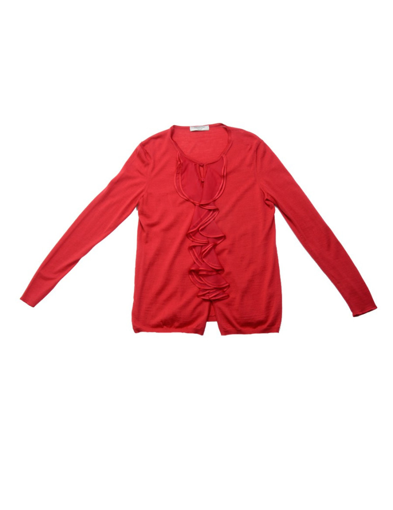 Top VALENTINO coton rouge 