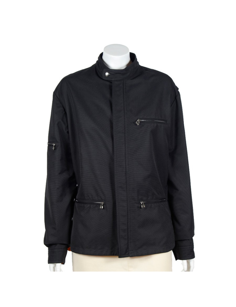 Parka HERMES toile noire Taille L