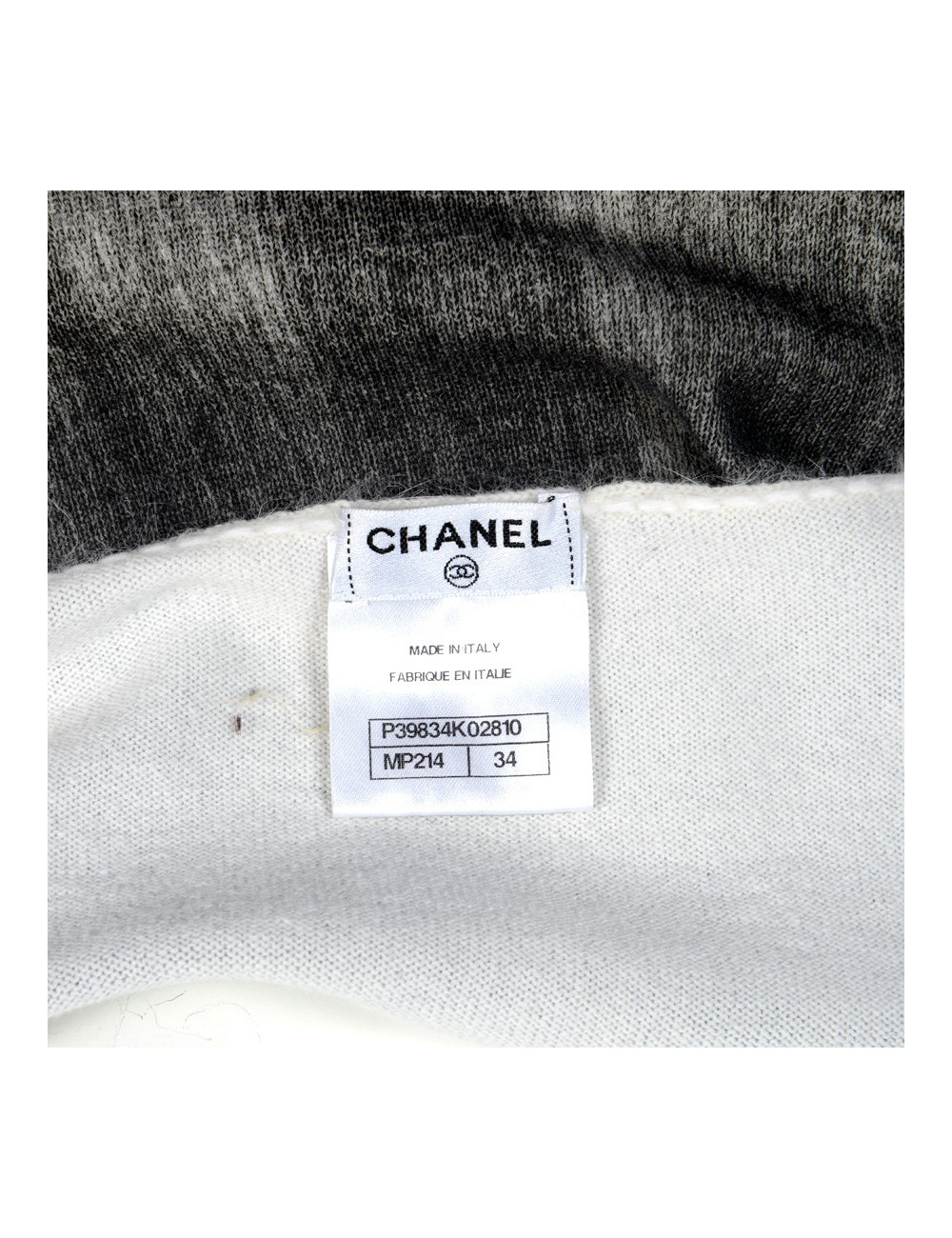 Robe CHANEL T34 cachemire et angora