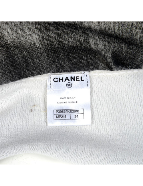 Robe CHANEL T34 cachemire et angora