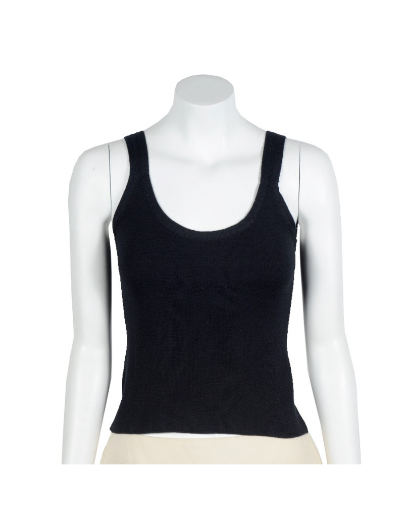 Top CHANEL cachemire noir 