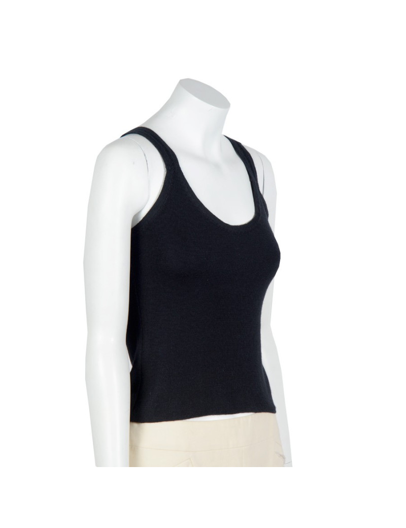 Top CHANEL cachemire noir 