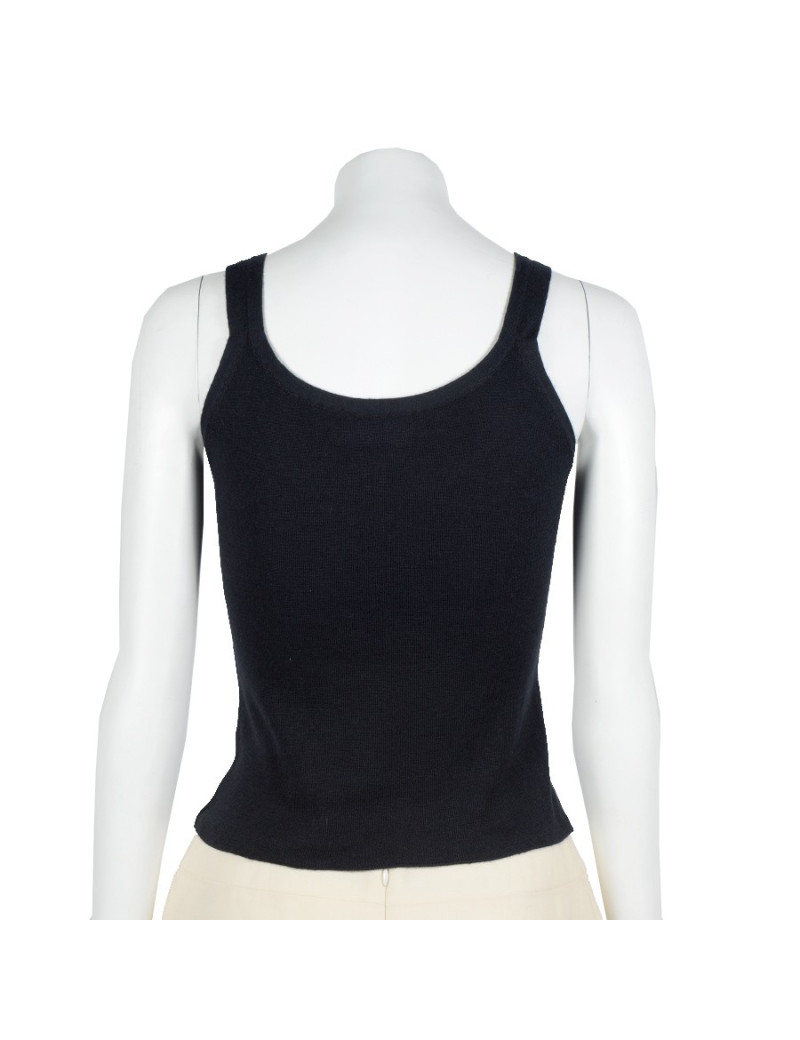 Top CHANEL cachemire noir 