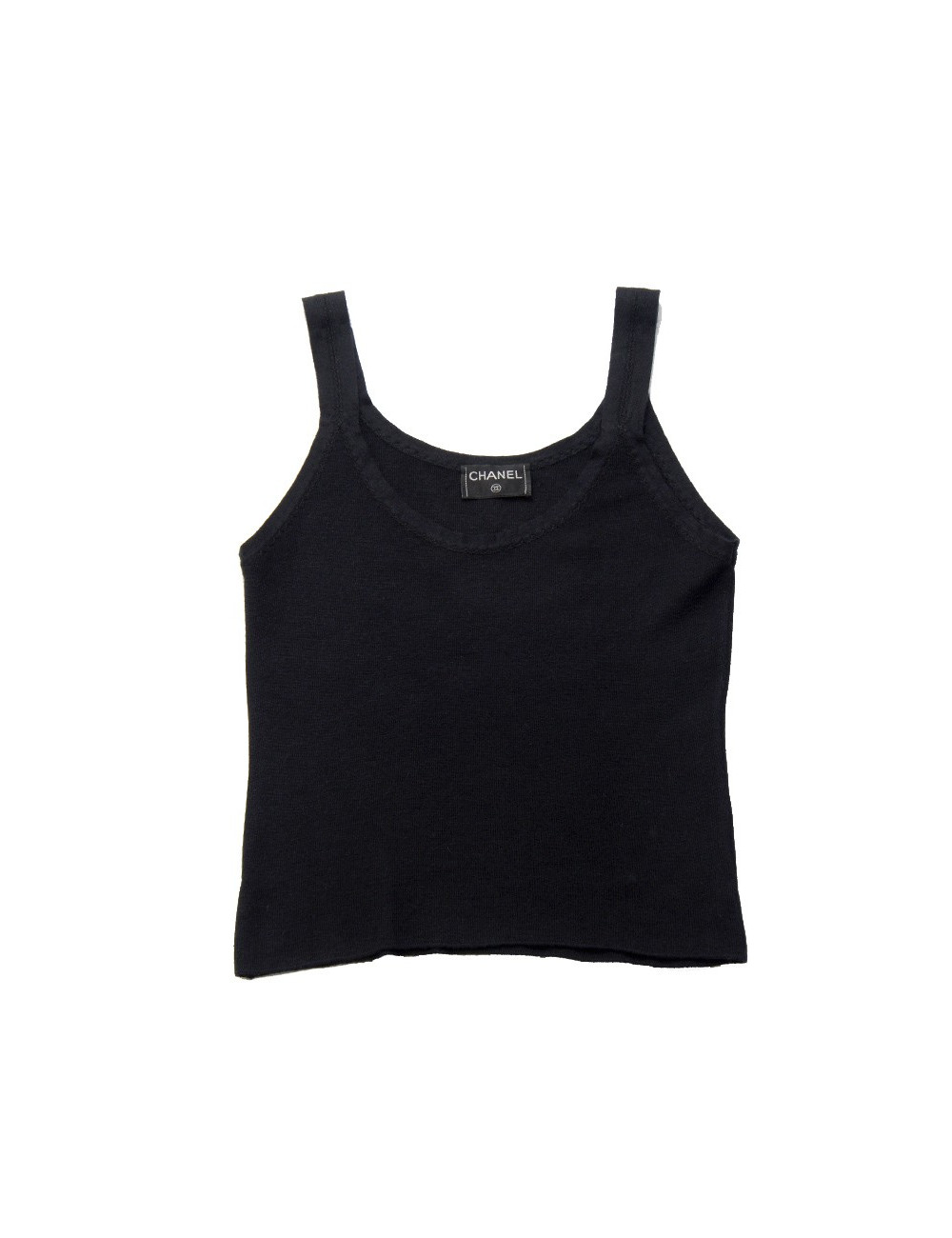 Top CHANEL cachemire noir 