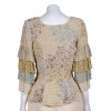 DUPIRE vintage silk beaded corset jacket