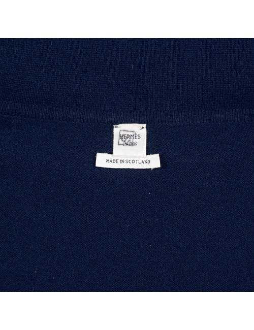 Twin-set HERMES Navy Blue cashmere XL t