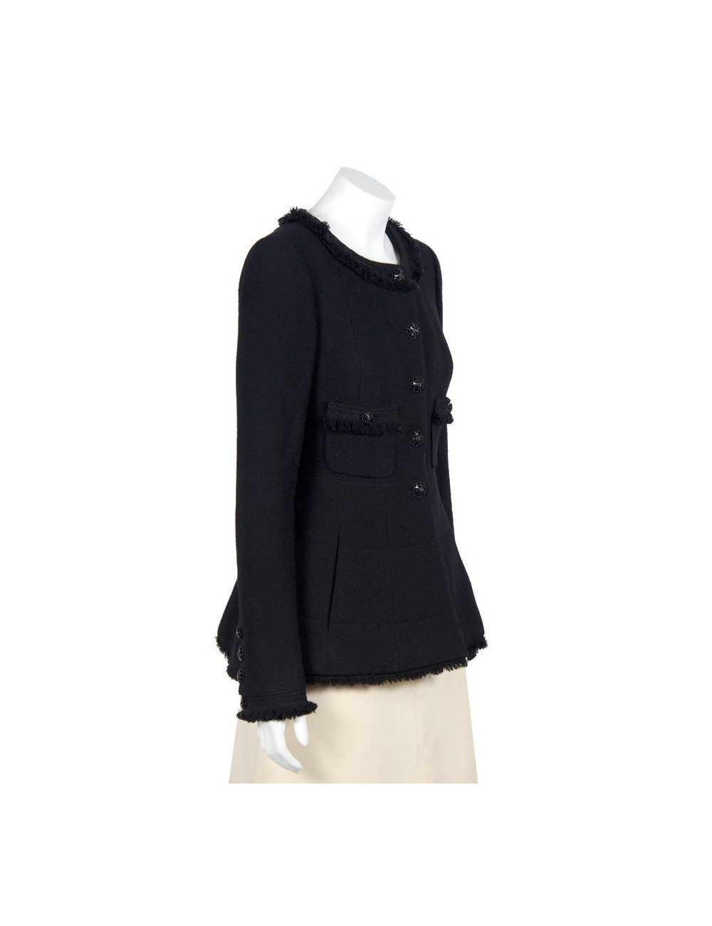 Veste CHANEL T36 laine noire