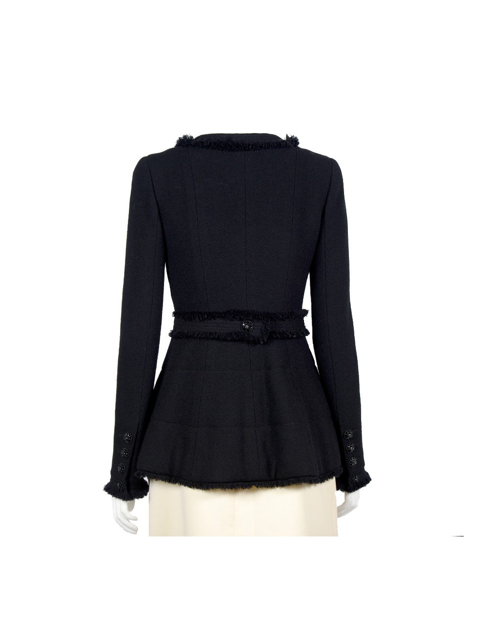 Veste CHANEL T36 laine noire